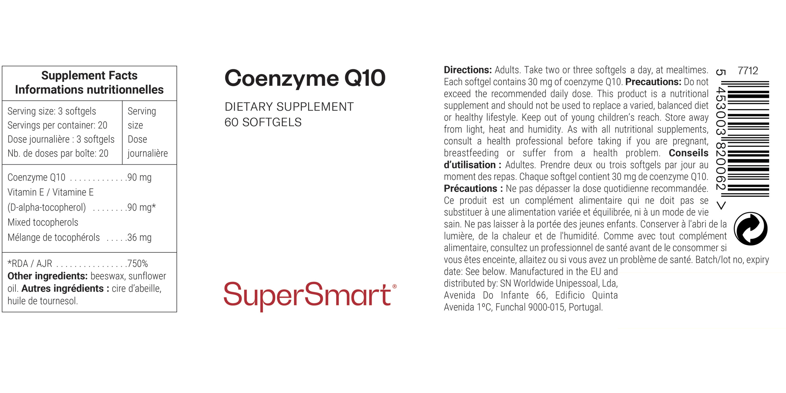 Complément alimentaire Coenzyme Q10