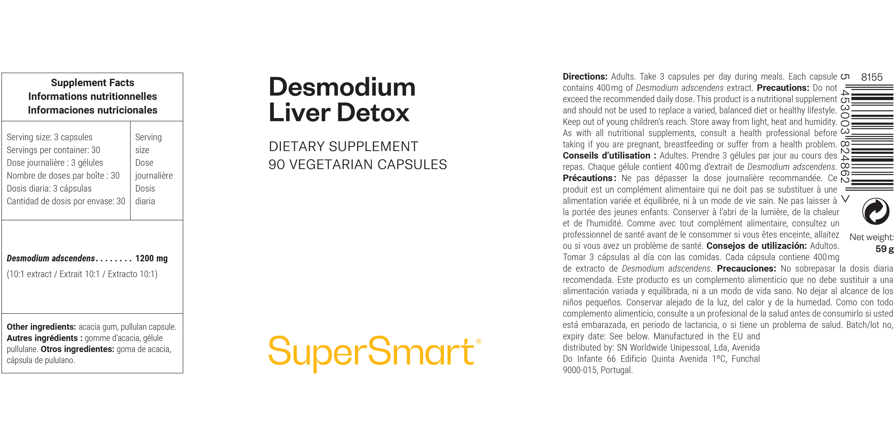 Complément alimentaire de Desmodium adscendens