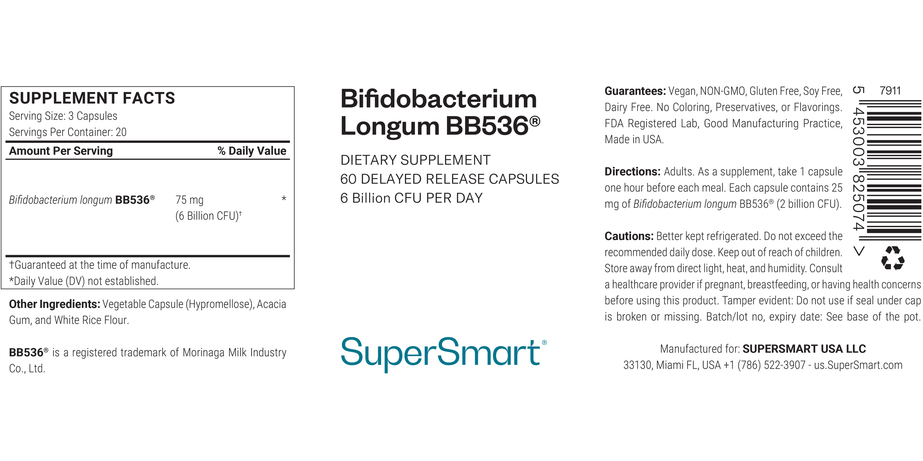 Complément Bifidobacterium Longum