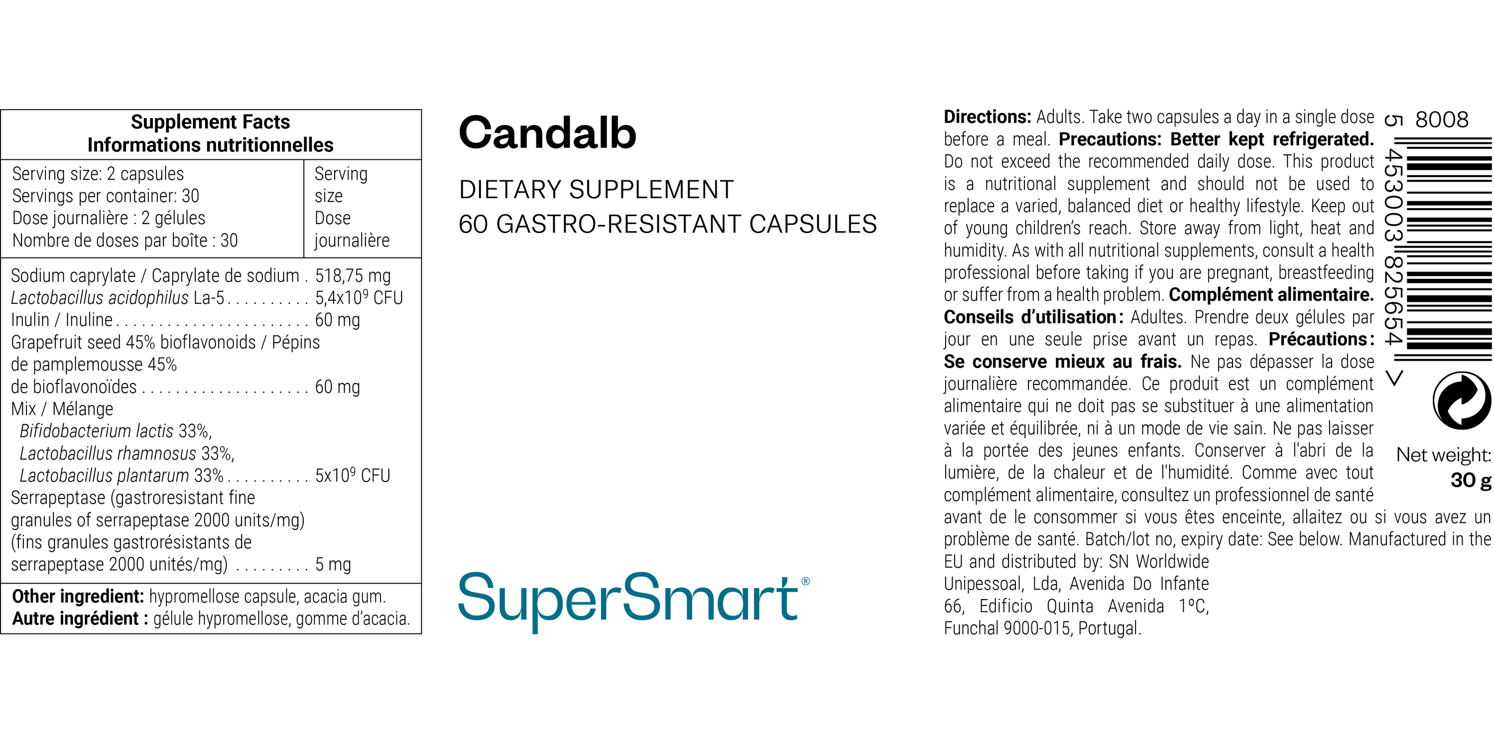 Complément alimentaire Candalb