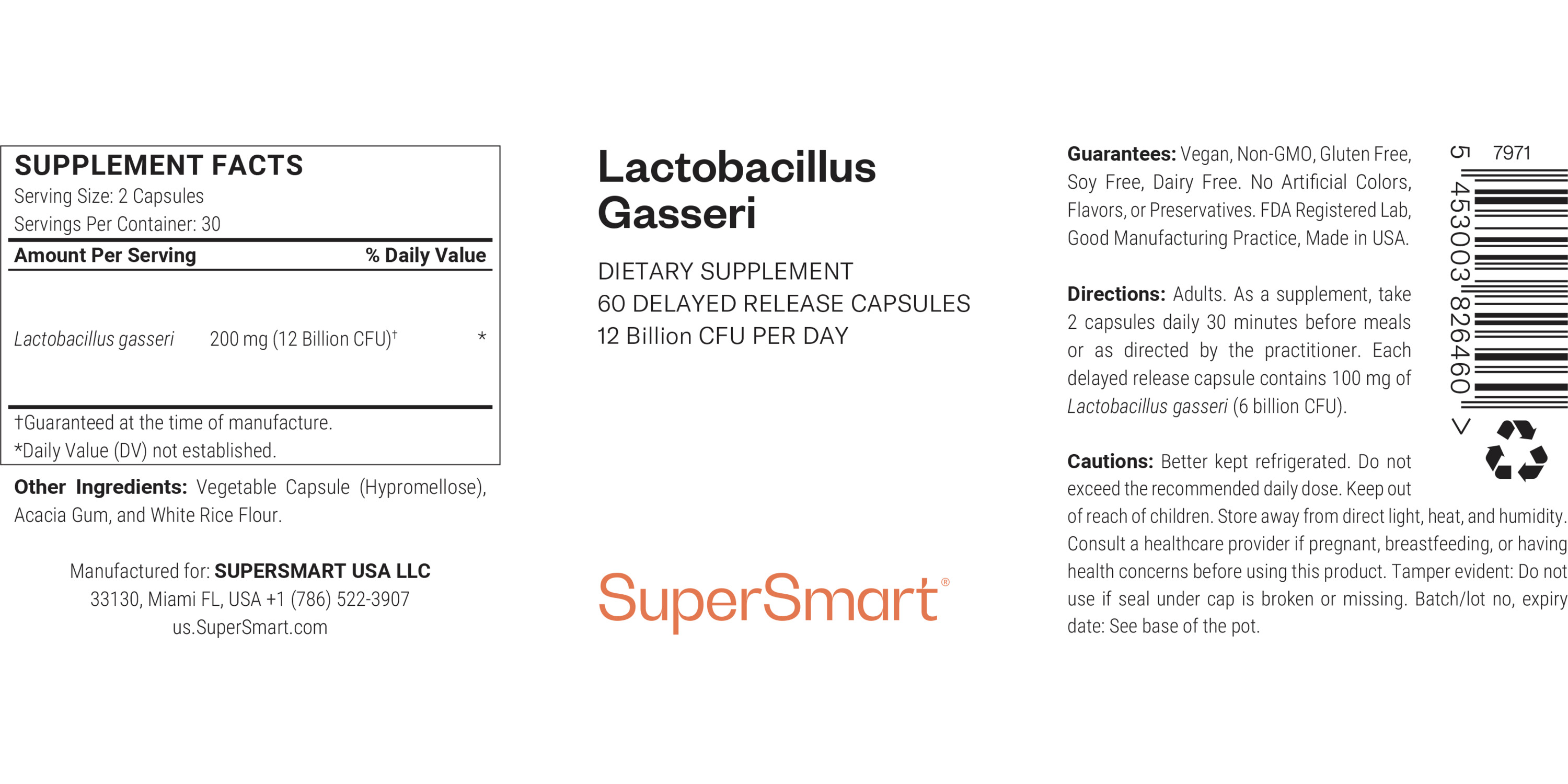 Complément Lactobacillus Gasseri