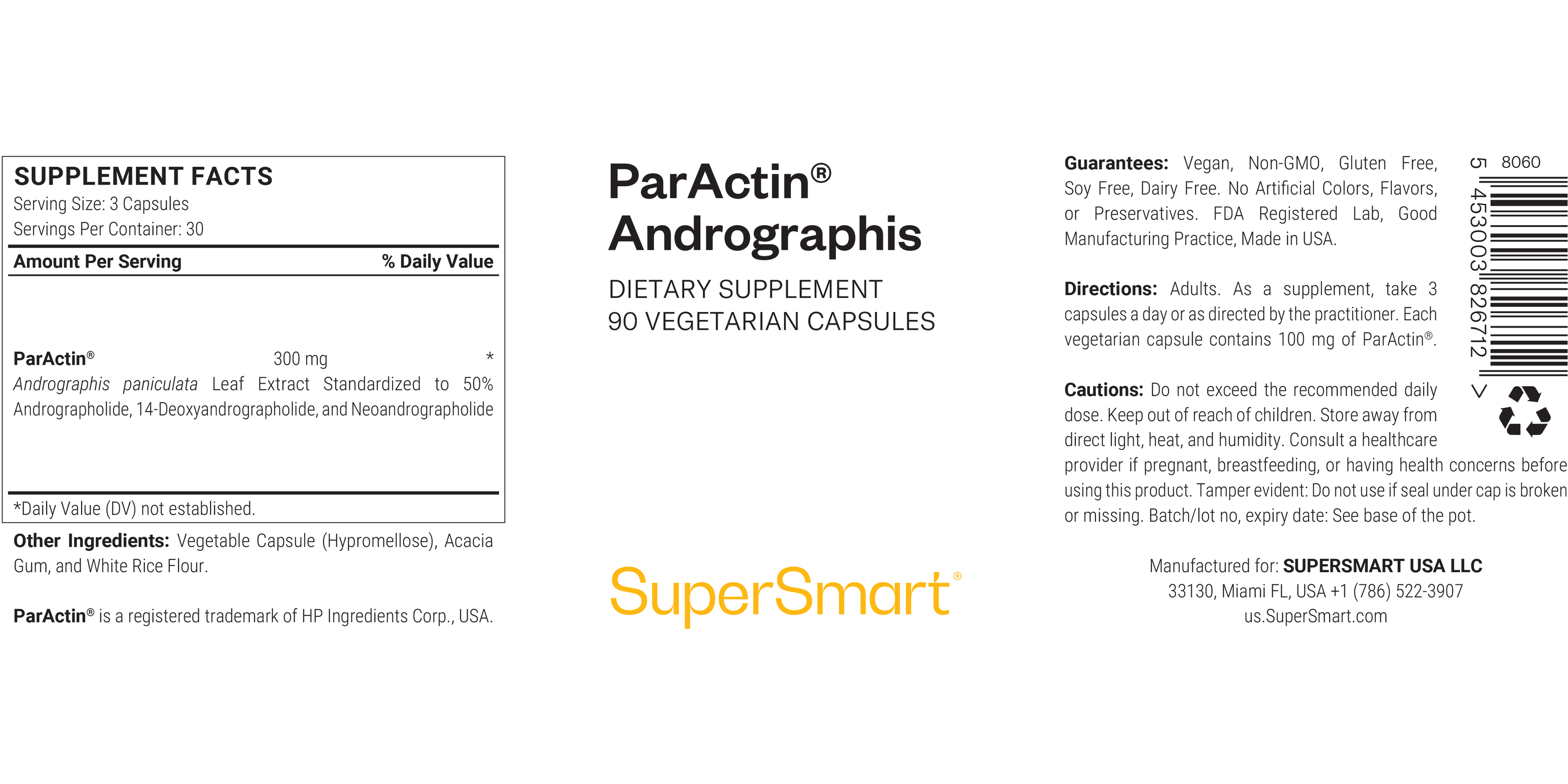 Complément ParActin® Andrographis