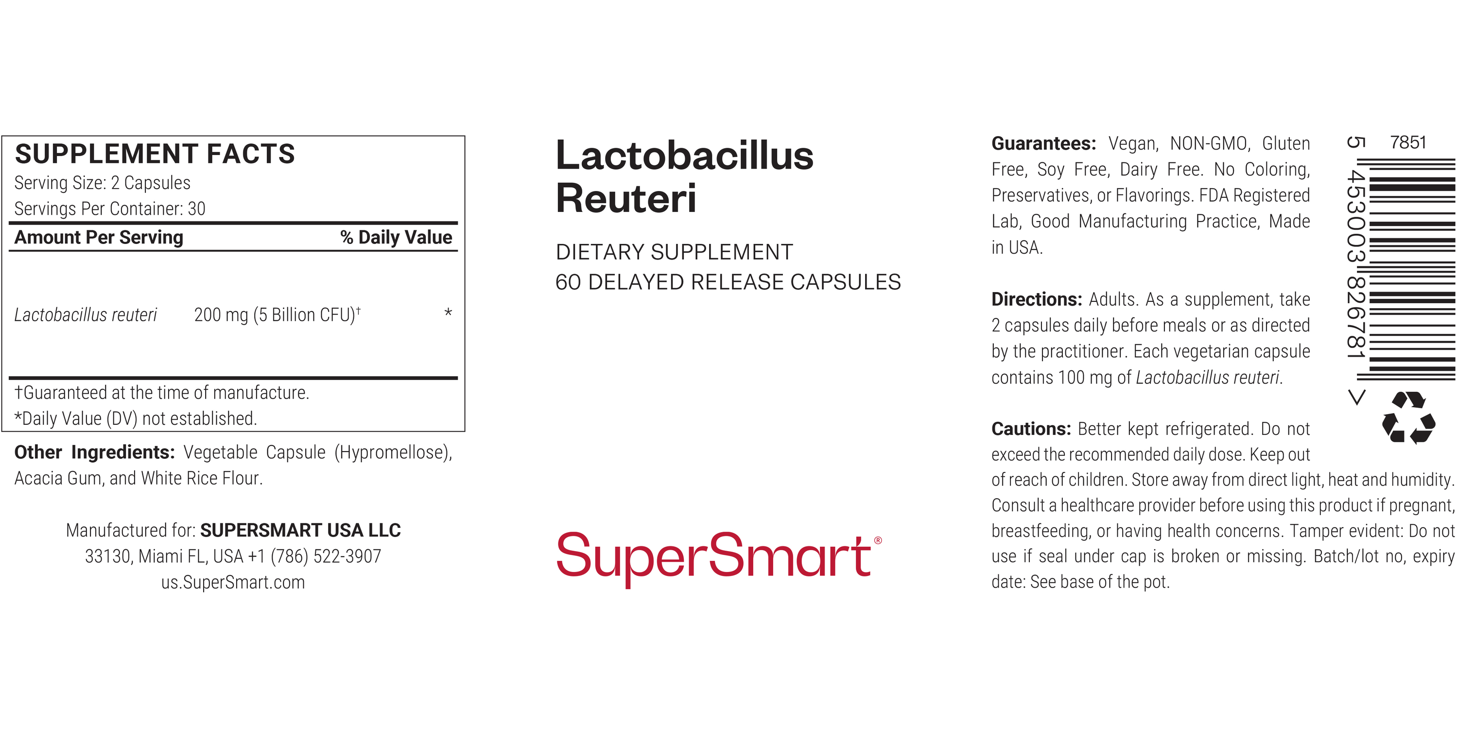 Complément Lactobacillus Reuteri