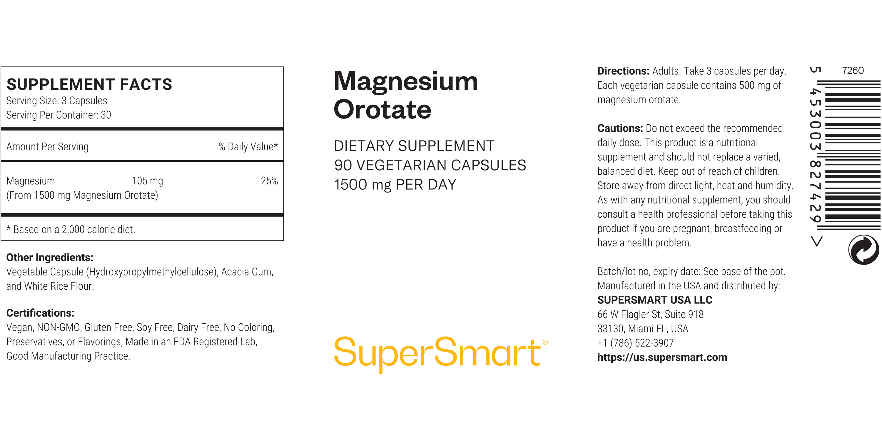 Complément Magnesium Orotate