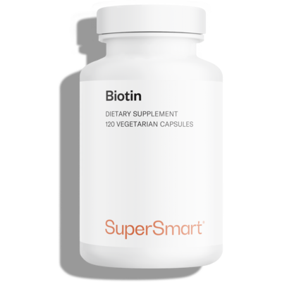 Pot de complément alimentaire de biotine ou vitamine B8