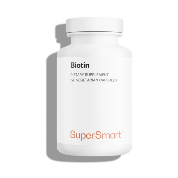 Pot de complément alimentaire de biotine ou vitamine B8