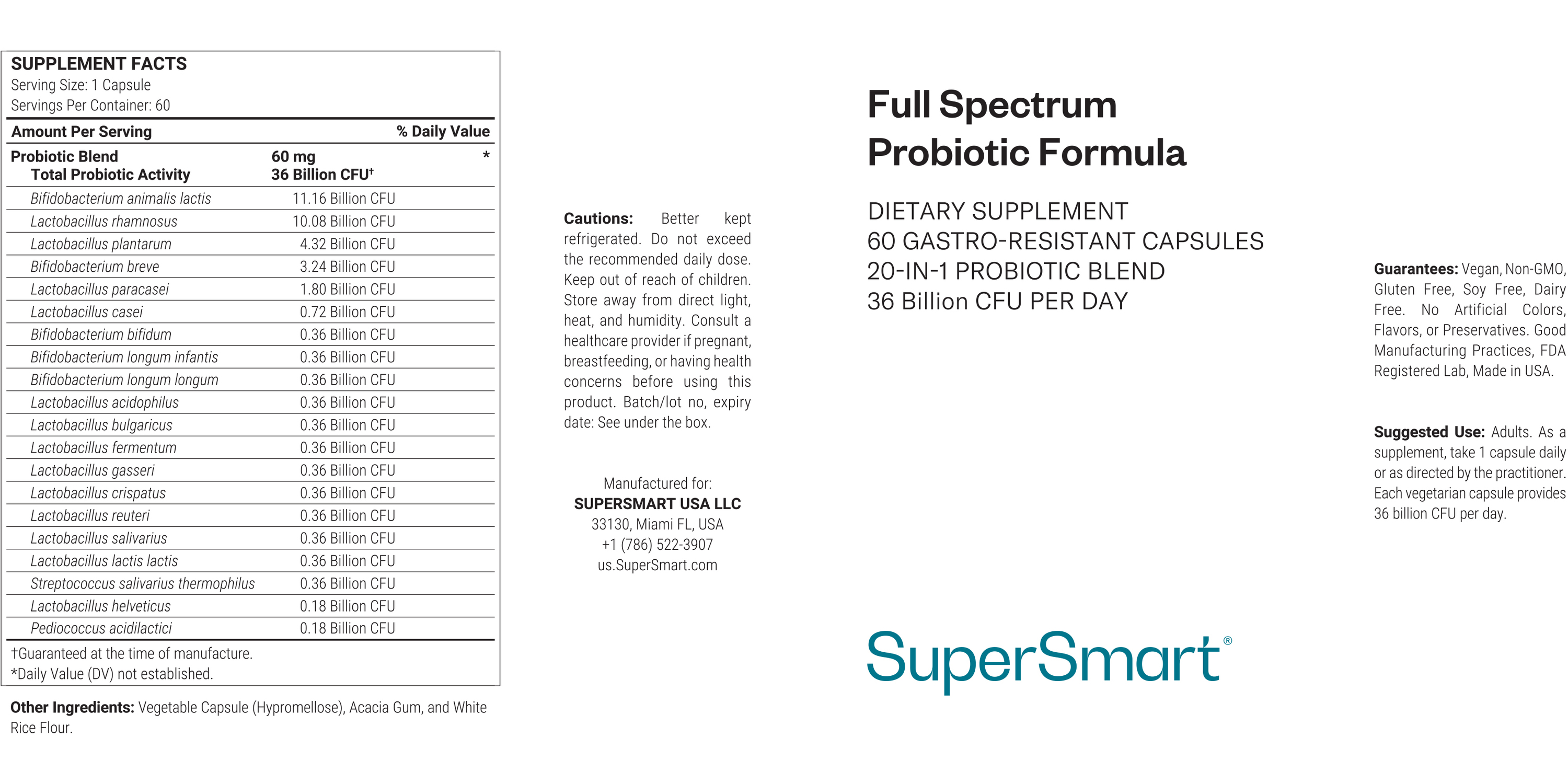 Complément Full Spectrum Probiotic Formula