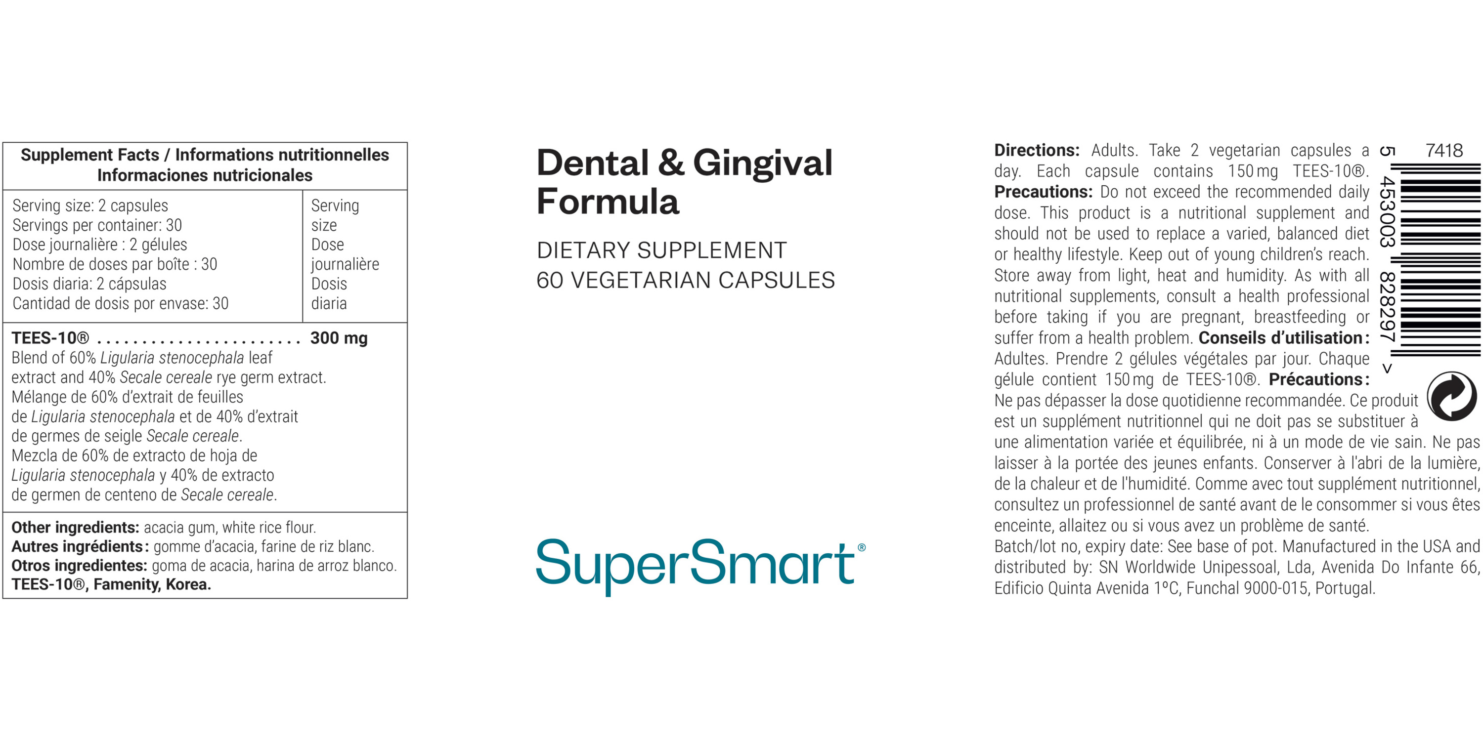 Soutien naturel pour le confort gingival et le bien-être buccal*