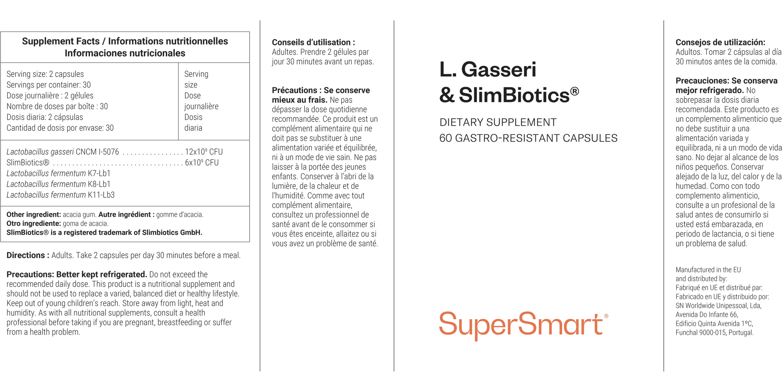 Complément Lactobacillus Gasseri & SlimBiotics®