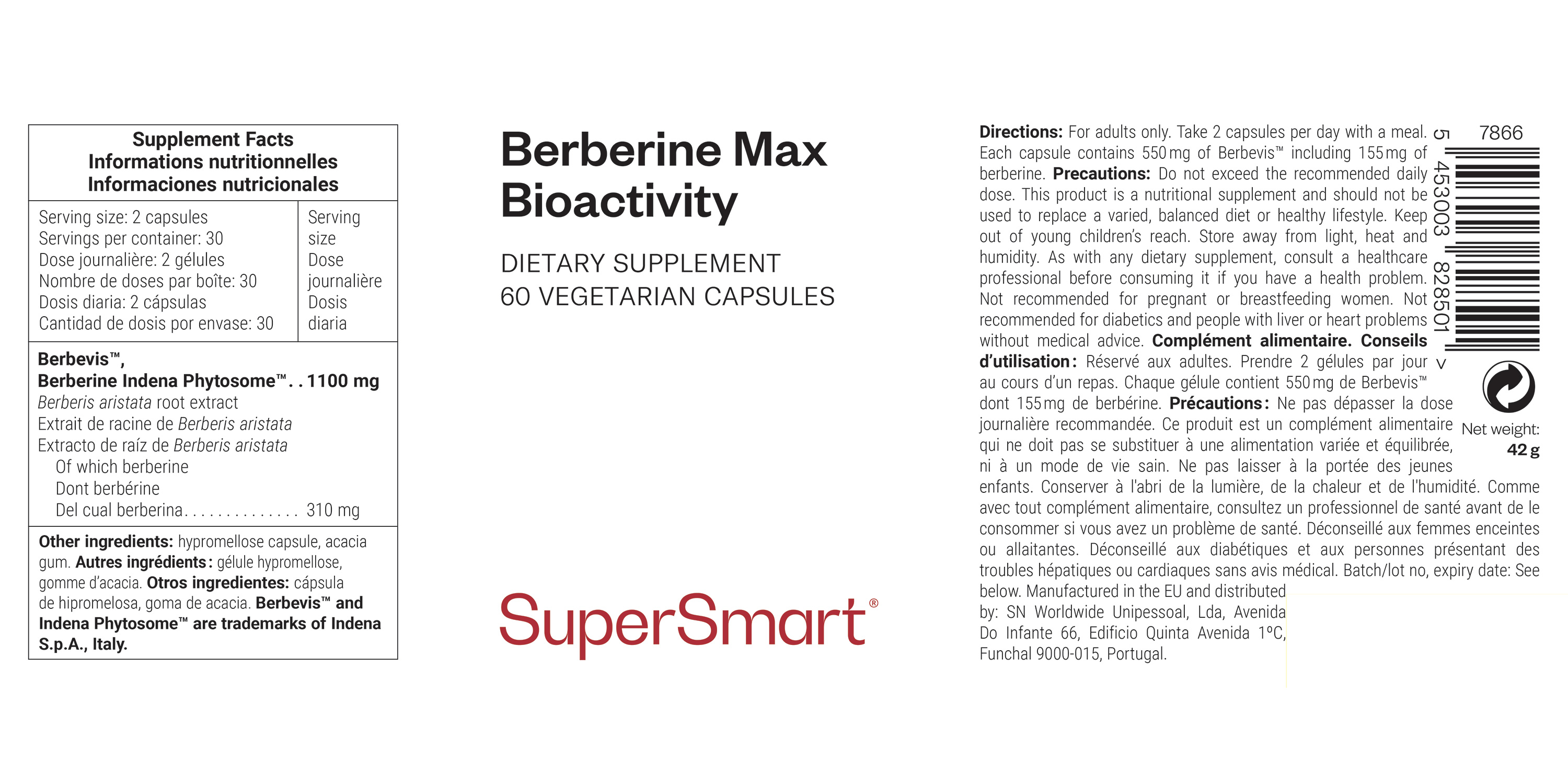 Complément de Berbérine Issu de Berberis Aristata