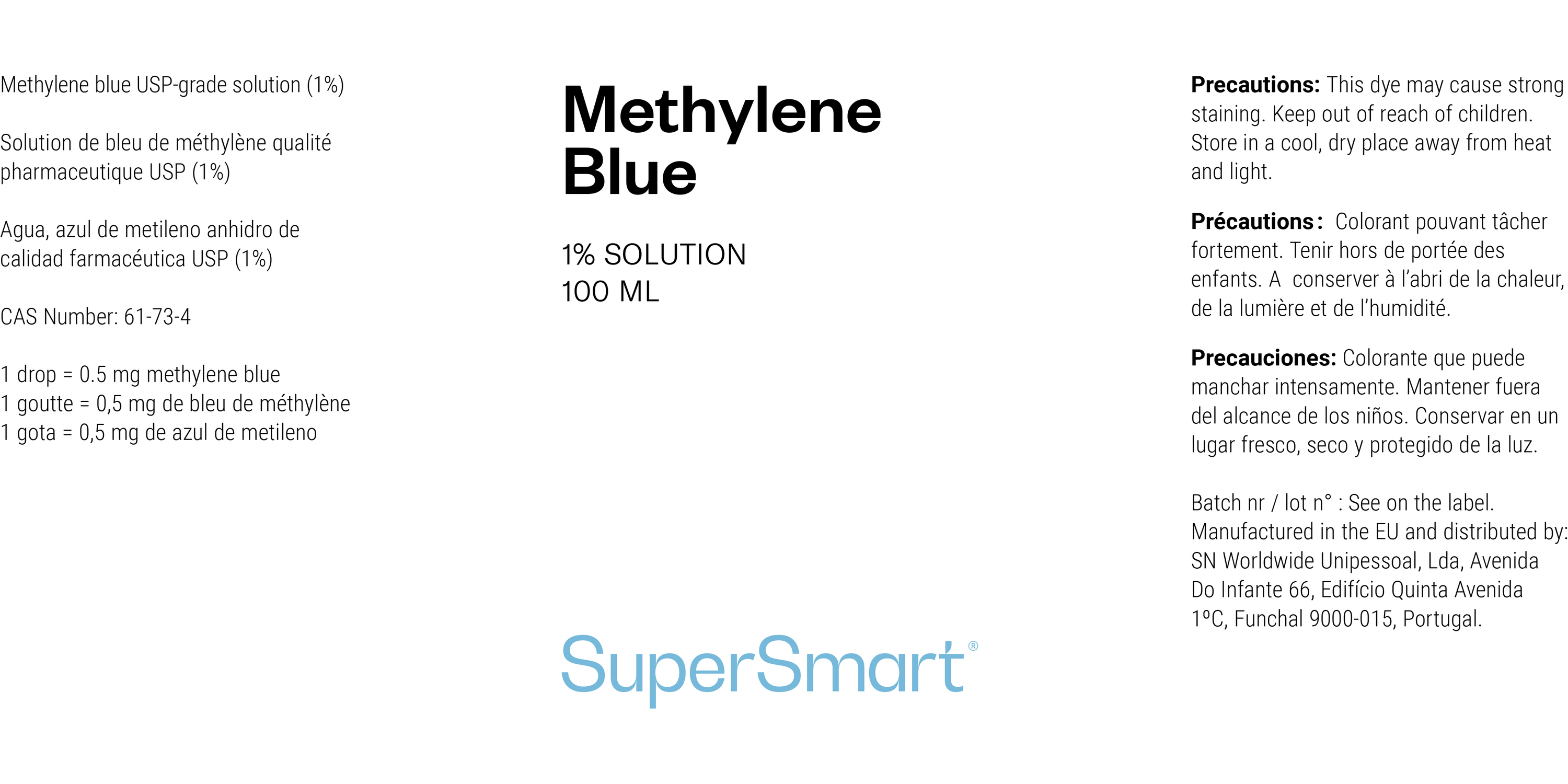 Bleu de méthylène pharmaceutique